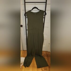 Army green jumpsuit